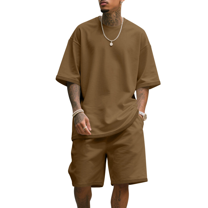 Heren Casual Tweedelig Set Zom - T Shirt Tight Fit recensie en prijs